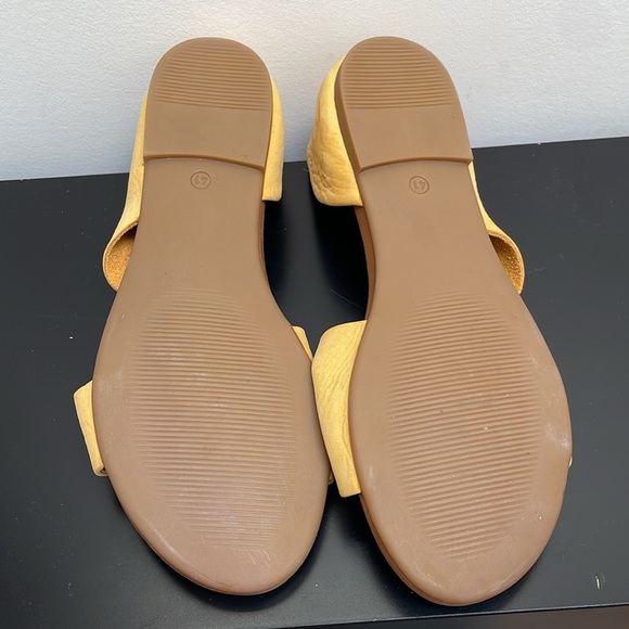 Oker April Shoe Nubuck Leather Sandal Yellow Orange US10.5 EU41 New - Picture 8 of 9